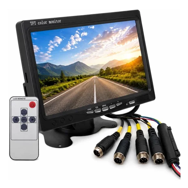 Powermaster PM-16804 7" Dörde Bölünebilen Quad Araç İçi Monitör - Görsel 5