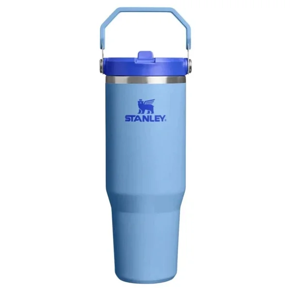 Stanley The Iceflow Flip Straw Mavi 0.89 lt Pipetli Termos Bardak - Görsel 3