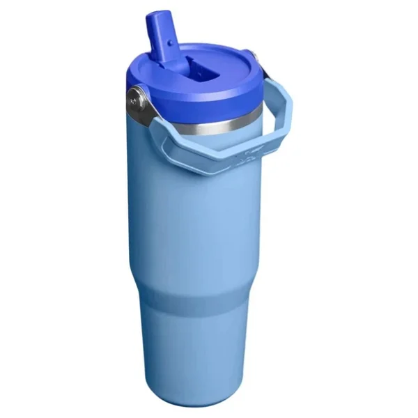 Stanley The Iceflow Flip Straw Mavi 0.89 lt Pipetli Termos Bardak - Görsel 4