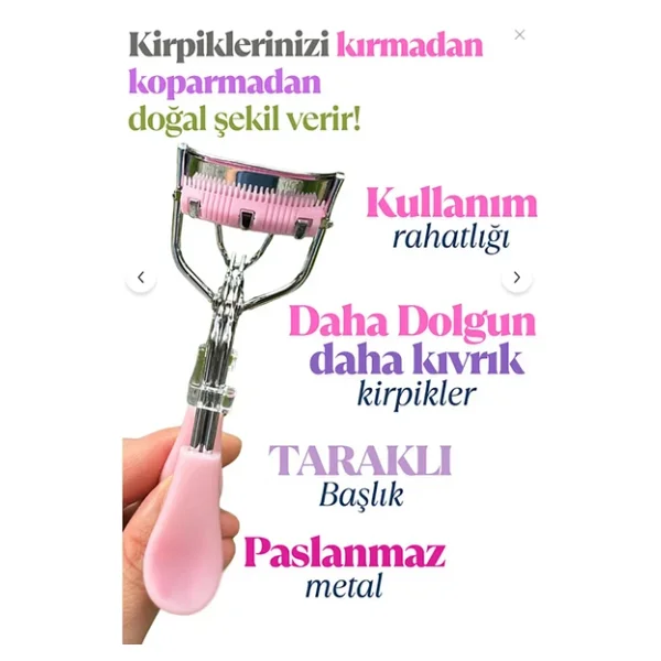 Doğal Kıvrım Sağlayan Premium Kirpik Kıvırıcı - Görsel 2