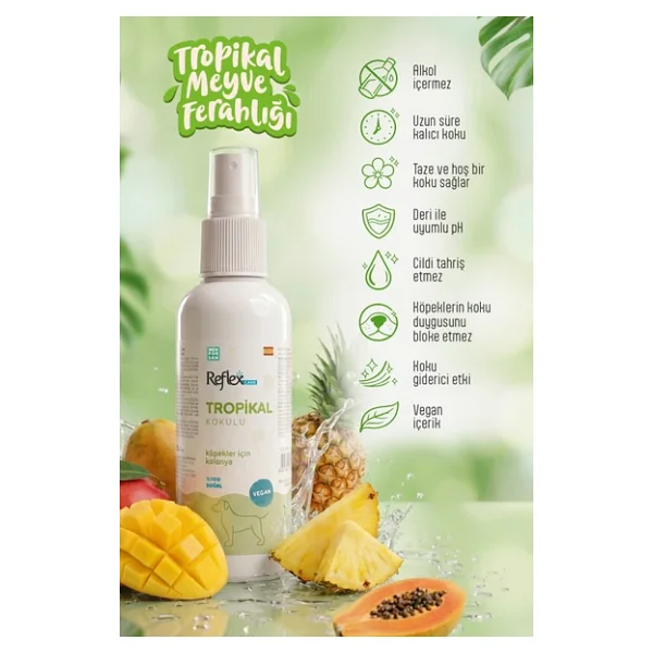 Reflex Care Tropikal Kokulu 125 ml Köpek Kolonyası - Görsel 8