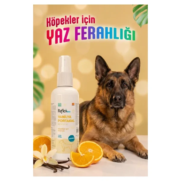 Reflex Care Vanilya Portakal Kokulu 125 ml Köpek Kolonyası - Görsel 7