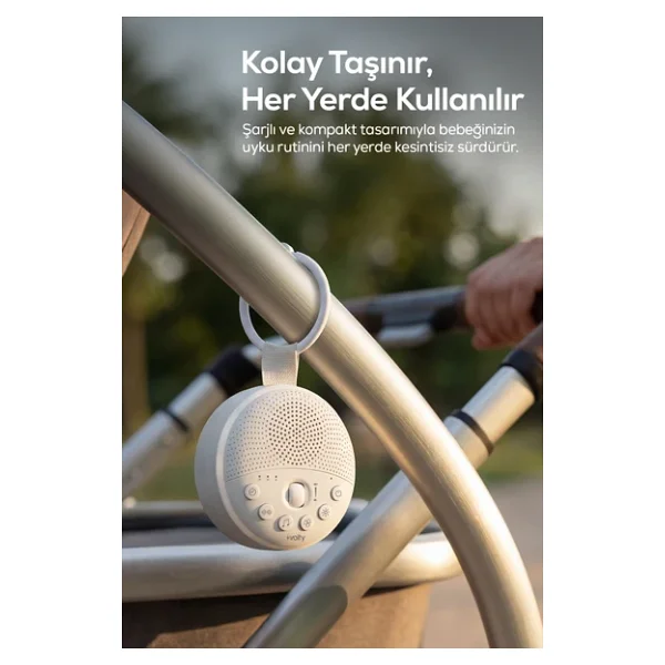 Beyaz Gürültü Makinesi 21 Farklı Ses Rahatlatıcı Radyasyon İçermeyen Uyku Arkadaşı Şarjlı Işıklı - Görsel 3