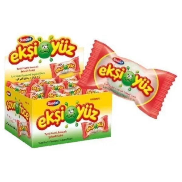 Ekşiyüz Tutti Frutti Aromalı Sakız 100'lü - Görsel 2