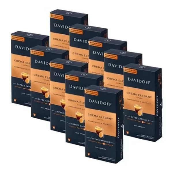 Davidoff Crema Elegant Lungo Harmonious ve Aromatic Kapsül Kahve 10'lu 10 Adet - Görsel 6