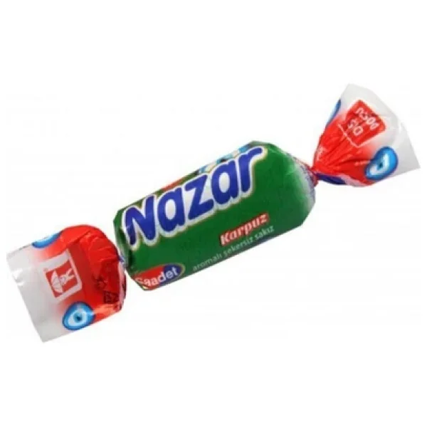 Nazar Şekersiz Karpuz Aromalı Sakız 100'lü - Görsel 4