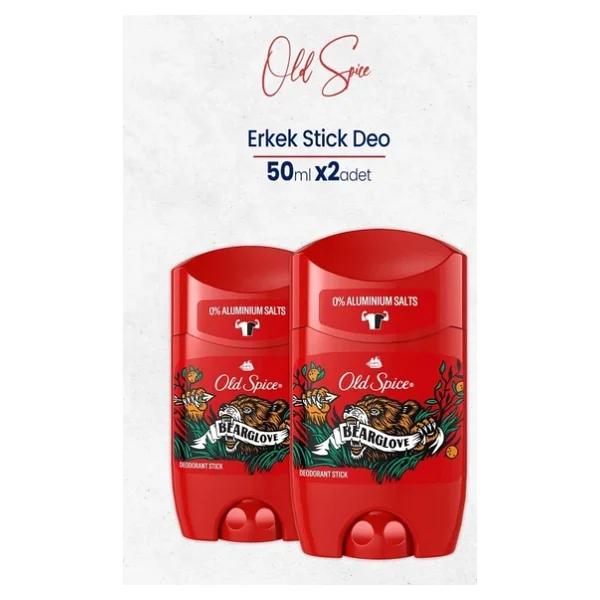 Old Spice Bearglove 50 ml 2 Adet Erkek Stick Deodorant - Görsel 3