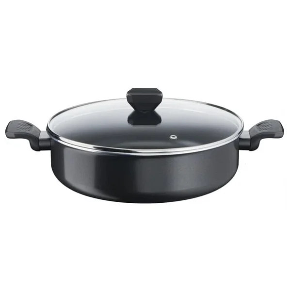 Tefal 1X Simply Clean 28 cm Titanyum Kısa Tencere - Görsel 2