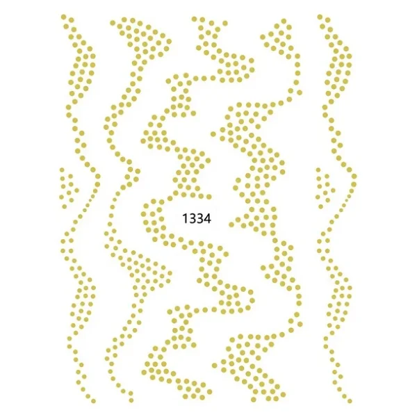Holografik Altın Noktalar Tırnak Sticker Tırnak Etiketi Nail Art Jo-1334 - Görsel 2