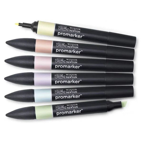 Winsor & Newton Pastel 6 Renk Promarker Kalem Seti - Görsel 7