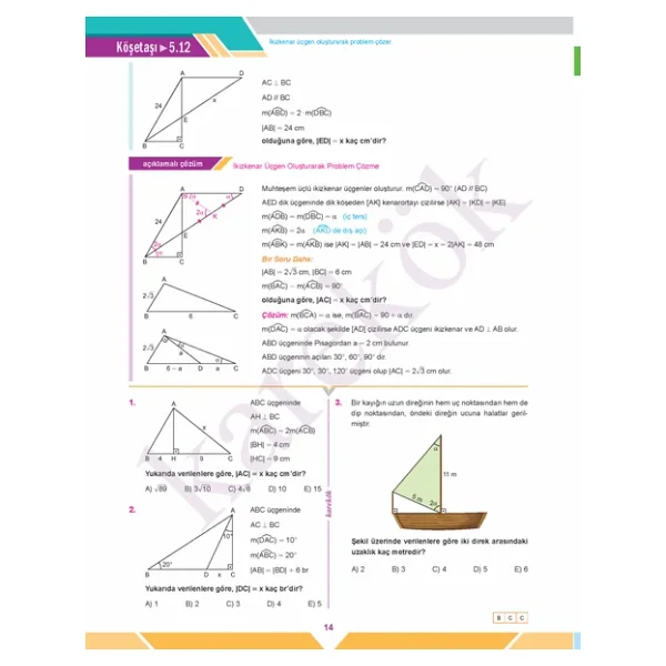 TYT-AYT MPS Geometri 1. Kitap Konu Anlatımı Soru Bankası - Görsel 5