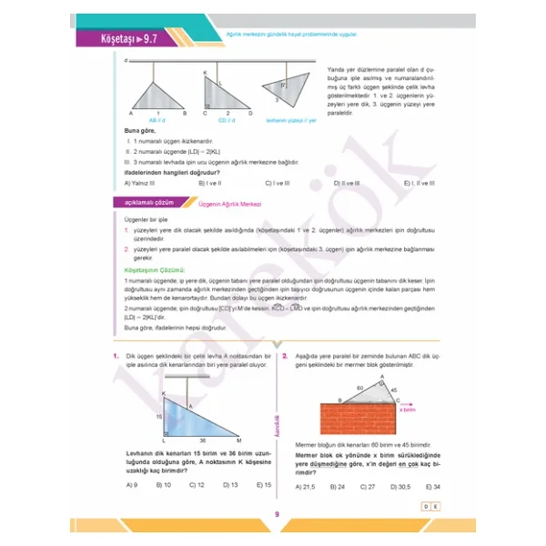 TYT-AYT MPS Geometri 1. Kitap Konu Anlatımı Soru Bankası - Görsel 6