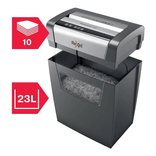 Rexel Momentum X410 Slimline Evrak İmha Makinesi - Görsel 4