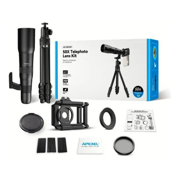 Apexel TeleCular 50X Telefoto Lens - Görsel 9