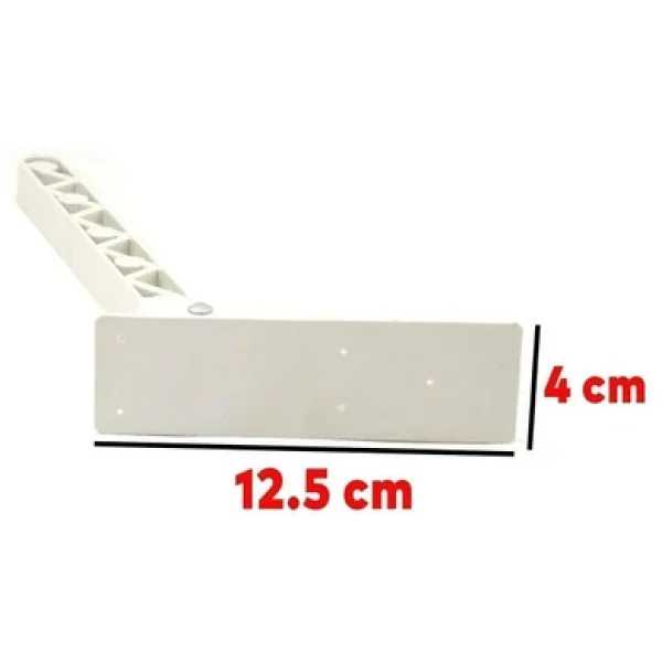 Sofra Ayagi Plastik Katlanir Yer Sofrasi Sini Alti 22 Cm Beyaz (4 Adet) - Görsel 3