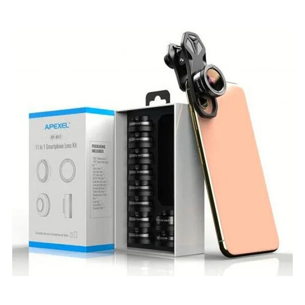 APEXEL 11'i 1 Arada Cep Telefonu İphone & Android İçin Akıllı Telefon Lens Kiti - Görsel 6