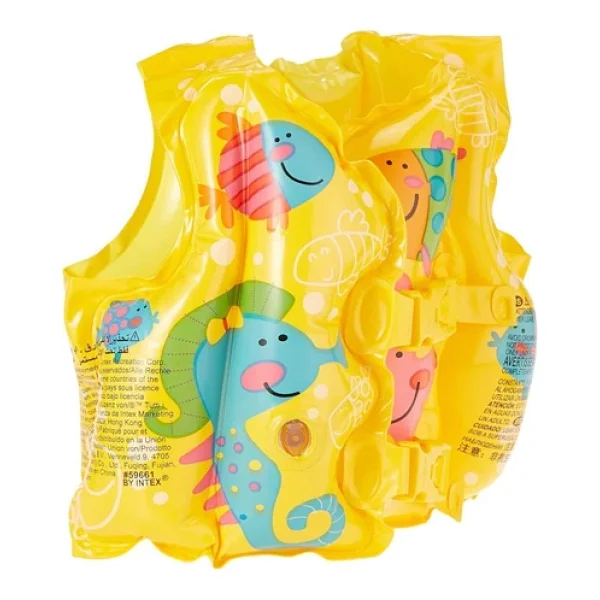 Intex Deniz Yeleği - Şişme Can Yeleği - Yüzme Can Yeleği - Swim Vest - Şişme Cankurtaran Yelek 41x30 cm. - Görsel 7