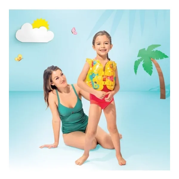 Intex Deniz Yeleği - Şişme Can Yeleği - Yüzme Can Yeleği - Swim Vest - Şişme Cankurtaran Yelek 41x30 cm. - Görsel 8