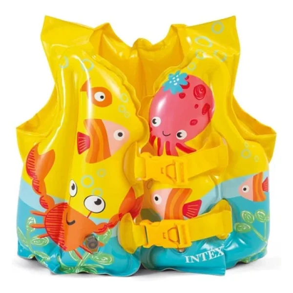 Intex Deniz Yeleği - Şişme Can Yeleği - Yüzme Can Yeleği - Swim Vest - Şişme Cankurtaran Yelek 41x30 cm. - Görsel 3