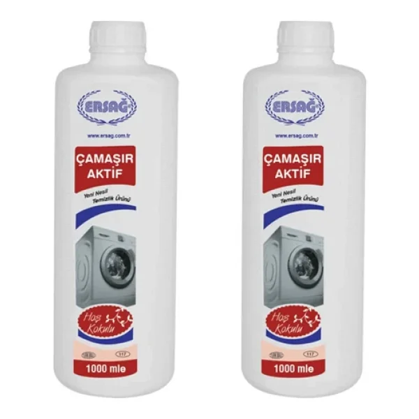 Ersağ Hoş Kokulu Aktif Çamaşır 2 x 1 L - 11,5 lt - Görsel 2
