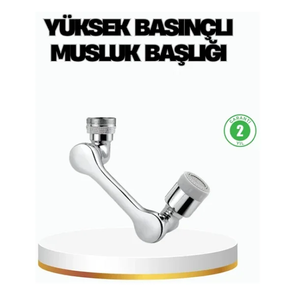 Üç Segmentli 1080 Derece Musluk Atı Esnek Döner Havalandırıcı Pratik Kullanım - Görsel 6