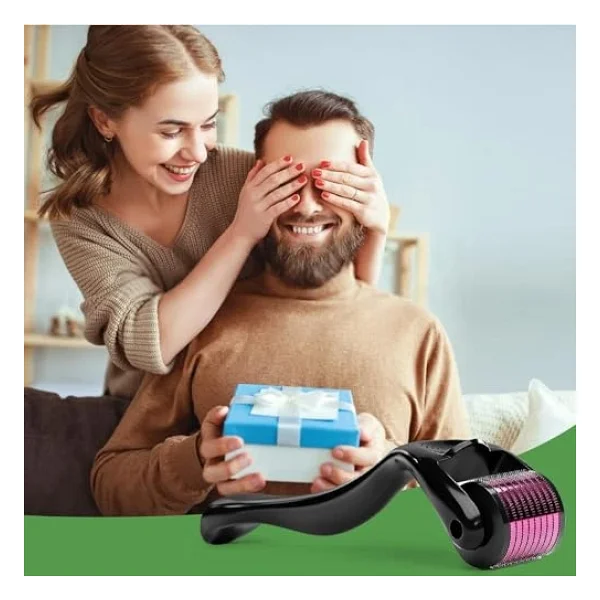Yüz, Vücut ve Saç Derisi Için Derma Roller 1.0mm - 540 Micor Roller ile Erkekler ve Kadınlar Için Derma Rulo - Saç ve Sakal Için Sakal Rulo - Görsel 7