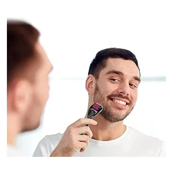 Yüz, Vücut ve Saç Derisi Için Derma Roller 1.0mm - 540 Micor Roller ile Erkekler ve Kadınlar Için Derma Rulo - Saç ve Sakal Için Sakal Rulo - Görsel 5