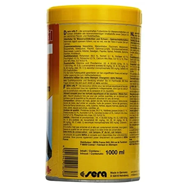 Raffy P Kaplumbağa Yemi 1000 ml 250 gr - Görsel 3