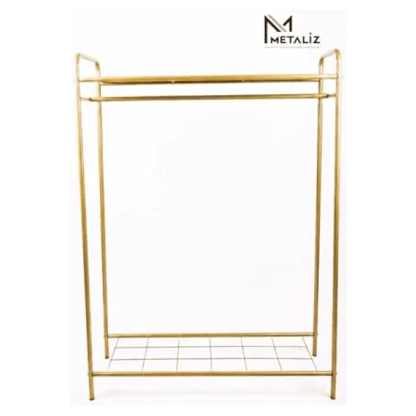 Metaliz Concept Metal Elbise Askılığı & Ayakkabılık - Taşınabilir Giyim Organizeri Raflı - Görsel 2