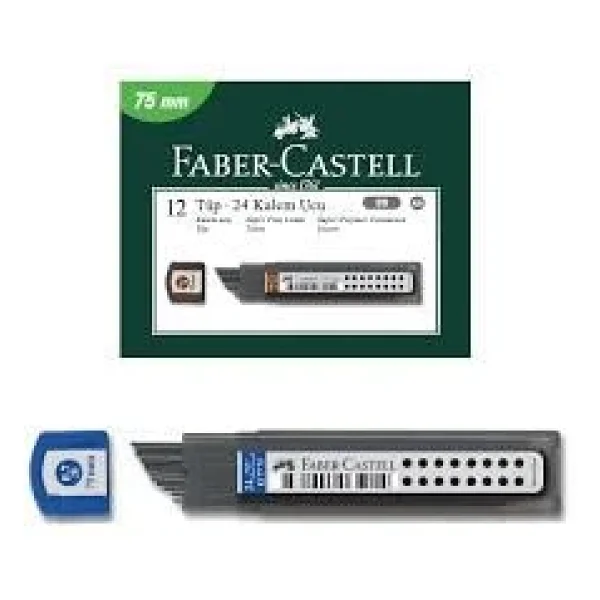 Faber-Castell Min Super Fine 2B Uç 0.5 mm 75 mm - Görsel 6