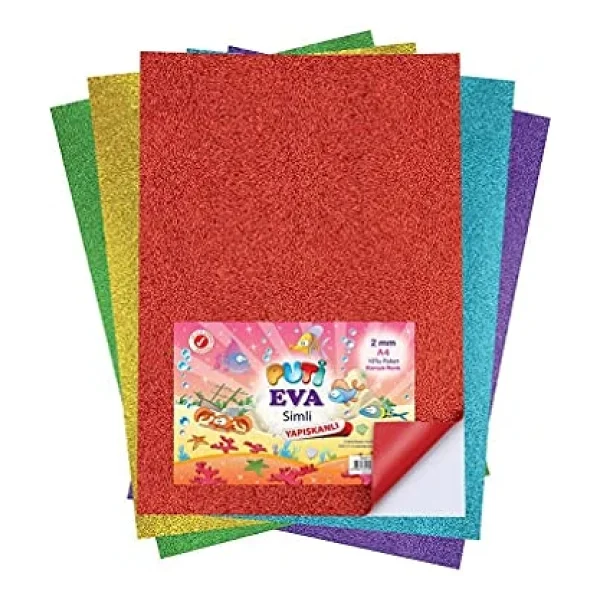 Eva Simli Yapışkanlı 20x30 cm 2 mm 10 Renk - Görsel 3