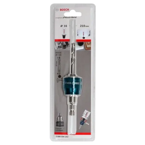 Professional Power Change Plus Adaptör (3/8 İnç Altıgen Yuva, Hss-G Matkap 7,15 X 85 Mm, Delik Testeresi Aksesuarı) - Görsel 6