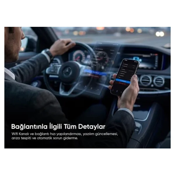 Minesk Drive-Fi Mini iPhone için Kablosuz CarPlay Adaptörü/Mobil Uygulama Desteği / 0.5 Saniye Düşük Gecikme/Otomatik Bağlantı/Arm - Cortex A7 İşlemci/Otomatik Araç Tanıma - Görsel 4