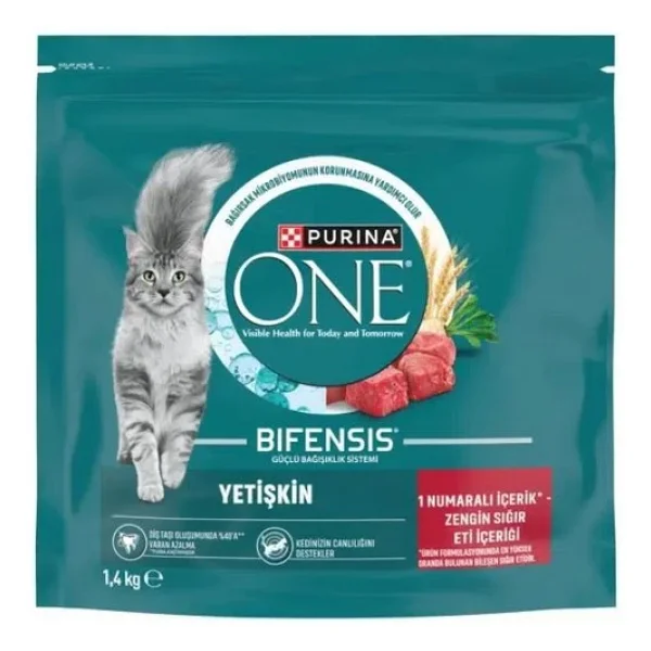 Purina One Sığır Etli 1.4 kg Yetişkin Kedi Maması - Görsel 6