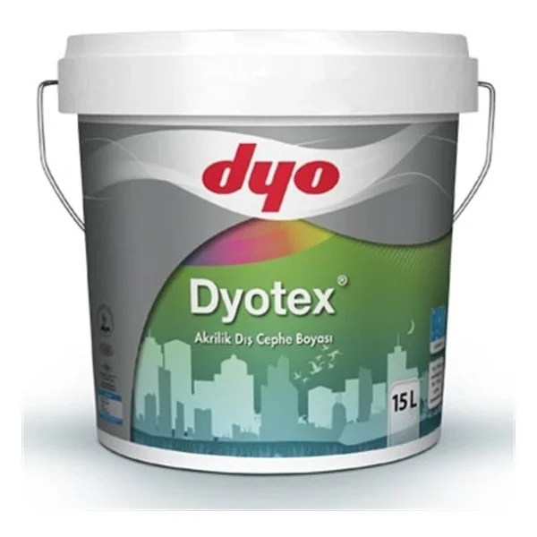 Dyo Dyotex Akrilik Dış Cephe Boyası Beyaz 15 Lt 15 L - Görsel 3