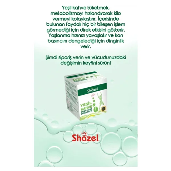 Shazel Slim Detoks Yeşil Kahve 14'Lü/ 3 Kutu - Görsel 2