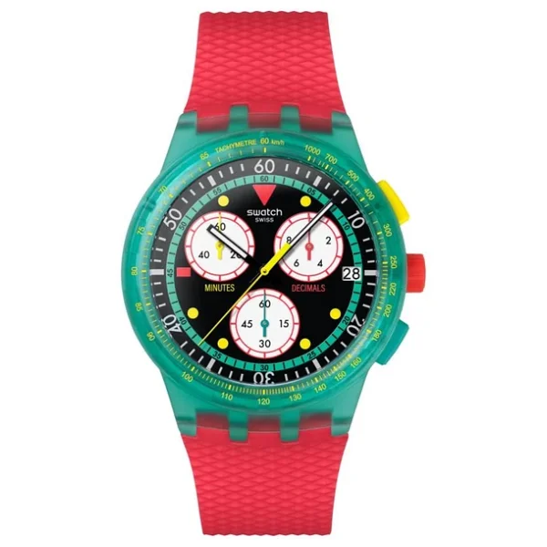 Swatch Neon Emerald Chrono SUSG409 Kol Saati - Görsel 4