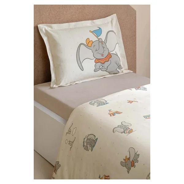 Özdilek Ranforce Lisanslı Bebek Beşik Nevresim Takımı-Dumbo Sweet Bej - Görsel 8