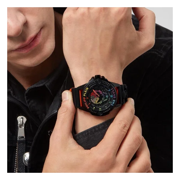 Philipp Plein The Skull Crystal PWAAA1121 Renkli Erkek Kol Saati - Görsel 5