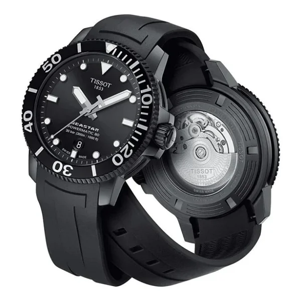 Tissot Seastar 1000 Powermatic 80 T120.407.37.051.00 Kauçuk Kordon Siyah Erkek Kol Saati - Görsel 3