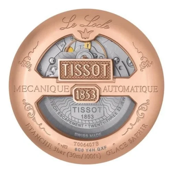 Tissot Le Locle Powermatic 80 T006.407.36.033.00 Deri Kordon Kahverengi-Rose Gold Erkek Kol Saati - Görsel 8