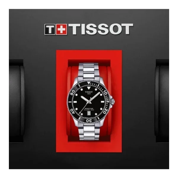 Tissot Seastar 1000 T120.410.11.051.00 Çelik Kordon Siyah Erkek Kol Saati - Görsel 9