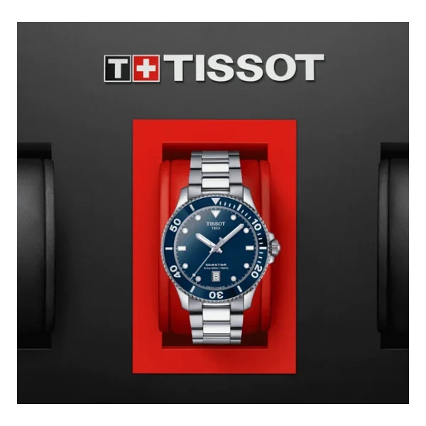 Tissot Seastar 1000 T120.410.11.041.00 Çelik Kordon Mavi Erkek Kol Saati - Görsel 5