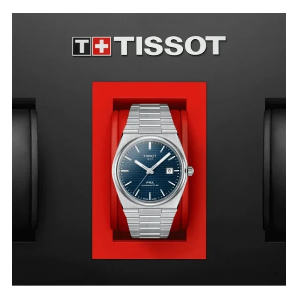 Tissot PRX Powermatic 80 T137.407.11.041.00 Çelik Kordon Mavi Erkek Kol Saati - Görsel 10