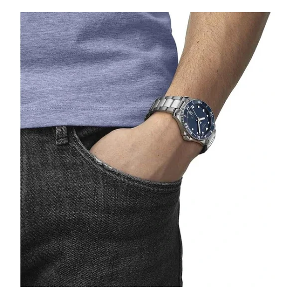 Tissot Seastar 1000 T120.410.11.041.00 Çelik Kordon Mavi Erkek Kol Saati - Görsel 4