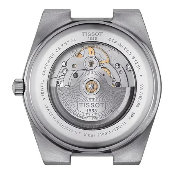 Tissot PRX Powermatic 80 T137.407.17.041.00 Kauçuk Kordon Mavi Erkek Kol Saati - Görsel 4
