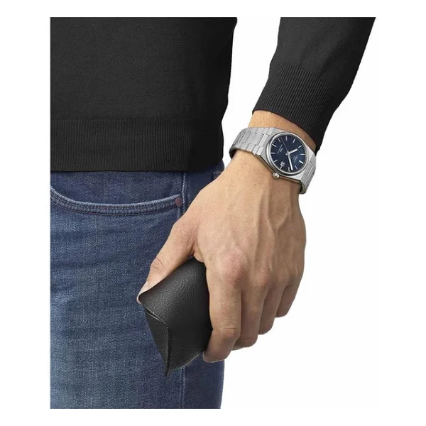 Tissot PRX Powermatic 80 T137.407.11.041.00 Çelik Kordon Mavi Erkek Kol Saati - Görsel 6