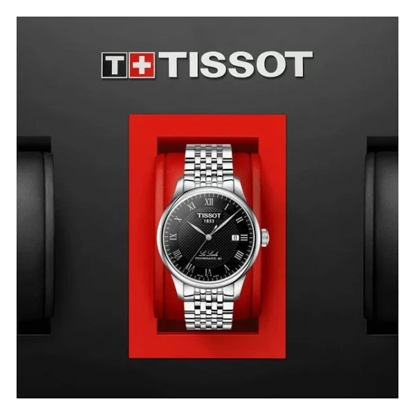 Tissot Le Locle Powermatic T006.407.11.053.00 Çelik Kordon Siyah Erkek Kol Saati - Görsel 5