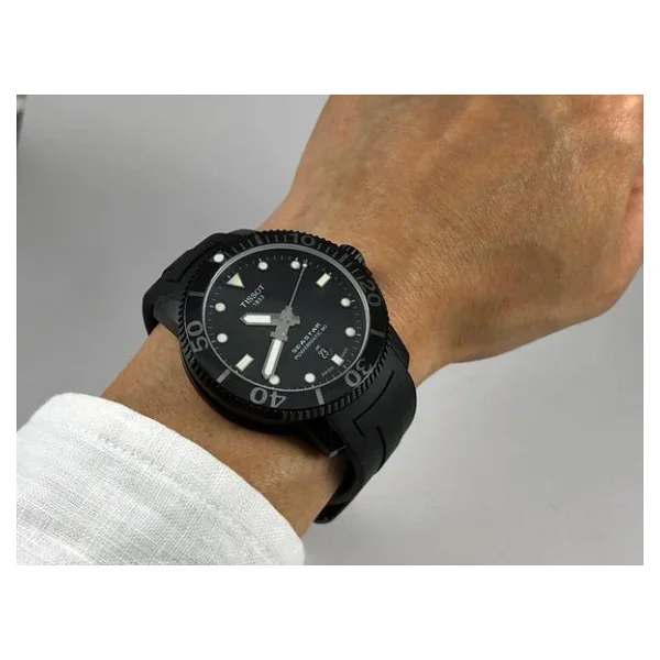 Tissot Seastar 1000 Powermatic 80 T120.407.37.051.00 Kauçuk Kordon Siyah Erkek Kol Saati - Görsel 6