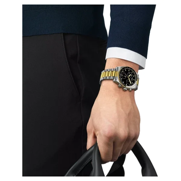 Tissot PR516 40mm T149.417.22.051.00 Altın-Siyah Erkek Kol Saati - Görsel 5